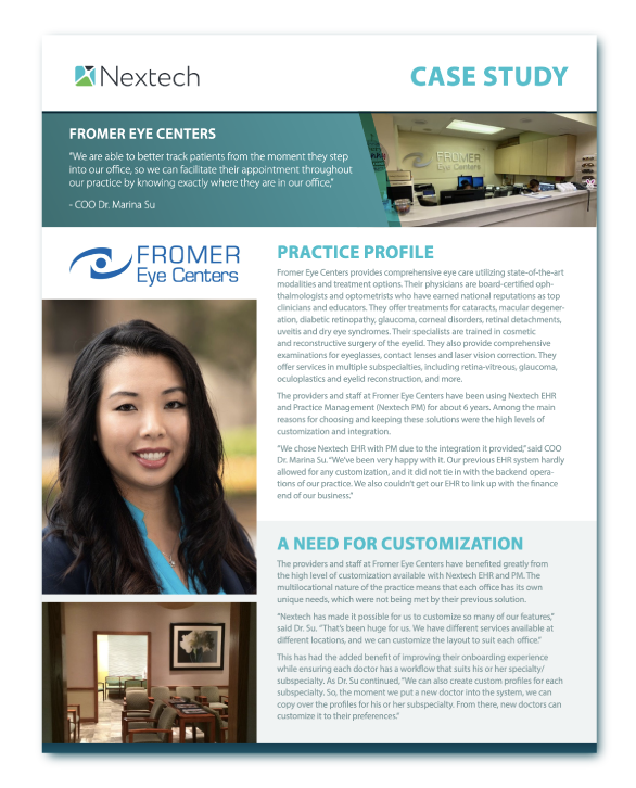 Case Study Fromer Eye Centers